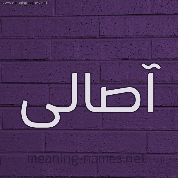 شكل 12 الإسم على الحائط الجداري صورة اسم آصالى Asaal