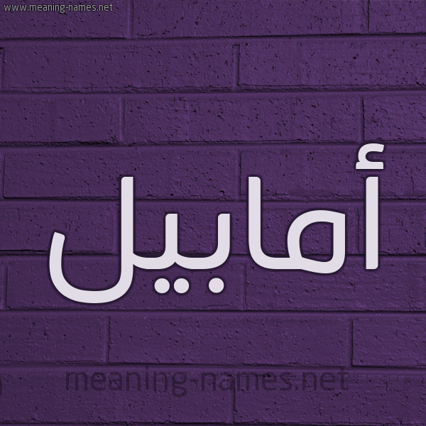 شكل 12 الإسم على الحائط الجداري صورة اسم أمابيل amabeel