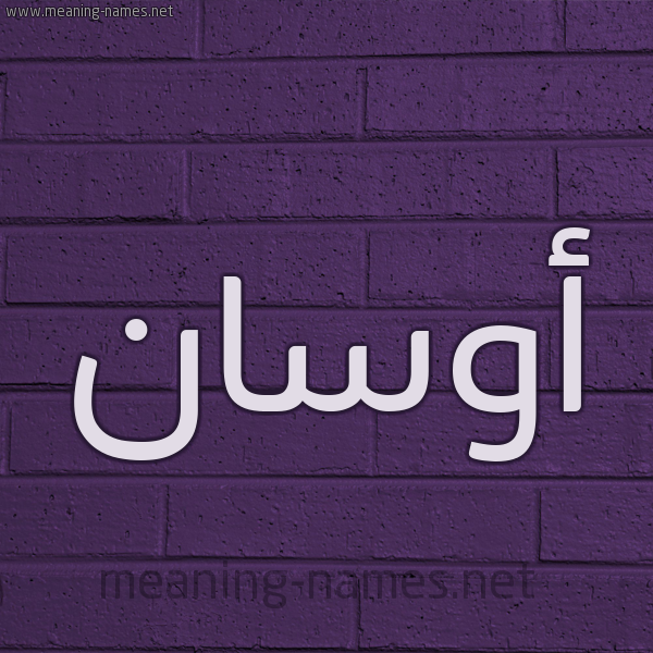 شكل 12 الإسم على الحائط الجداري صورة اسم أوسان Awsan