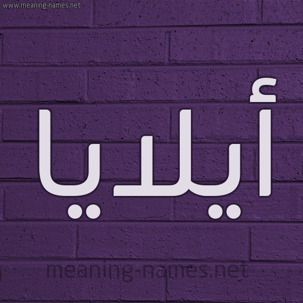 شكل 12 الإسم على الحائط الجداري صورة اسم أيلايا Alaia