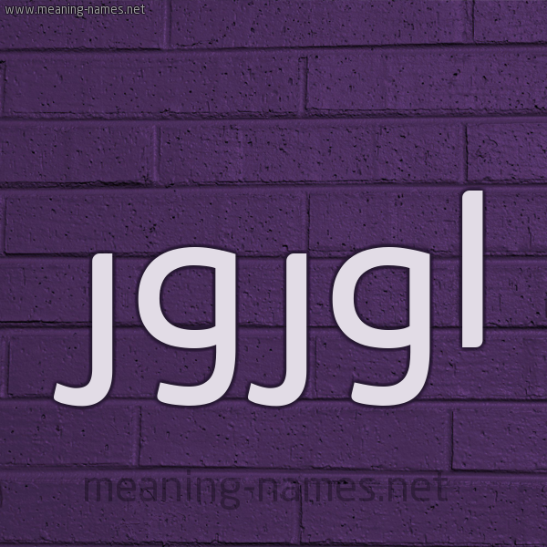 شكل 12 الإسم على الحائط الجداري صورة اسم اورور oror