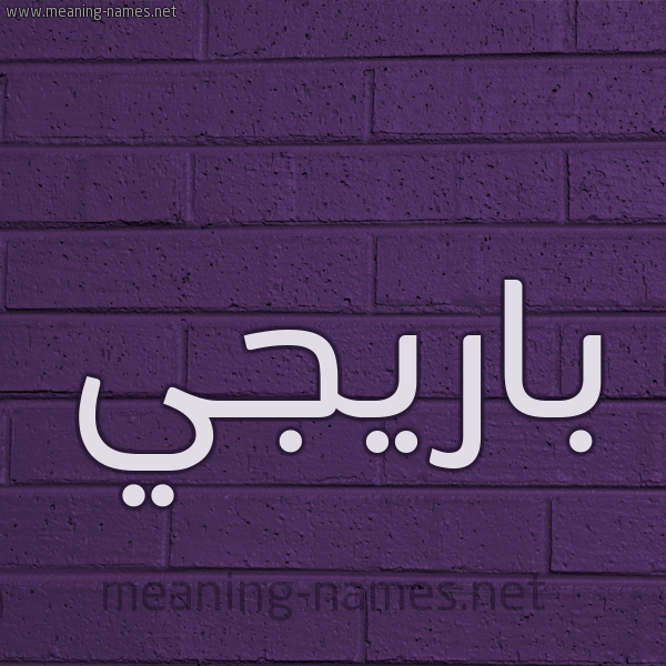 شكل 12 الإسم على الحائط الجداري صورة اسم بارِيجيِّ BAREIGIE شكل 12 الإسم على الحائط الجداري صورة اسم بارِيجيِّ BAREIGIE