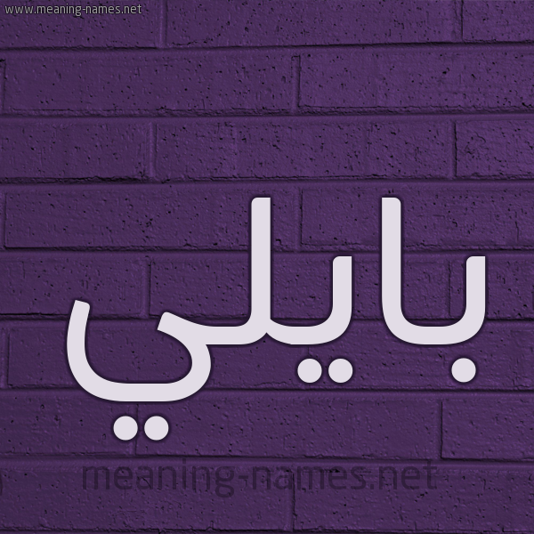شكل 12 الإسم على الحائط الجداري صورة اسم بايلي baily