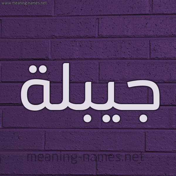 شكل 12 الإسم على الحائط الجداري صورة اسم جيبلة Jablah