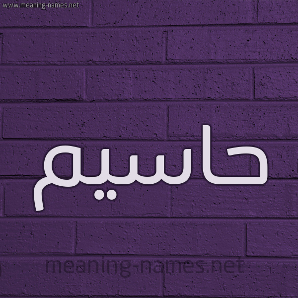 شكل 12 الإسم على الحائط الجداري صورة اسم حاسيم Hasem