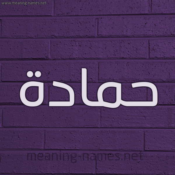 شكل 12 الإسم على الحائط الجداري صورة اسم حمادة Hamada