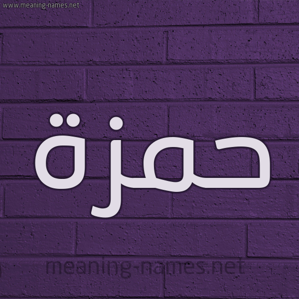 شكل 12 الإسم على الحائط الجداري صورة اسم حمزة Hamza