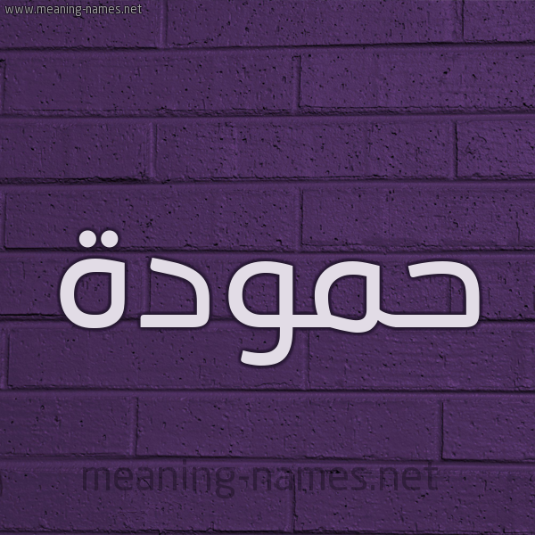 شكل 12 الإسم على الحائط الجداري صورة اسم حمودة Hamouda