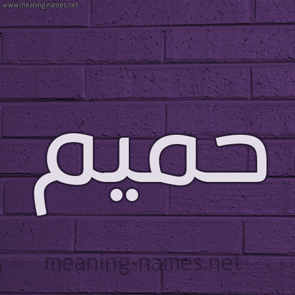 شكل 12 الإسم على الحائط الجداري صورة اسم حميم HMIM