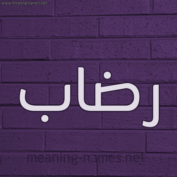 شكل 12 الإسم على الحائط الجداري صورة اسم رضاب Rdab