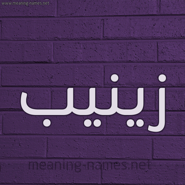شكل 12 الإسم على الحائط الجداري صورة اسم زينيب Zainab