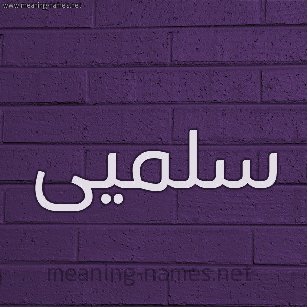 شكل 12 الإسم على الحائط الجداري صورة اسم سلميى Salma