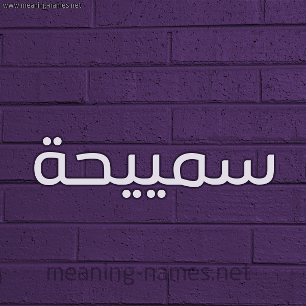 شكل 12 الإسم على الحائط الجداري صورة اسم سمييحة Sameha