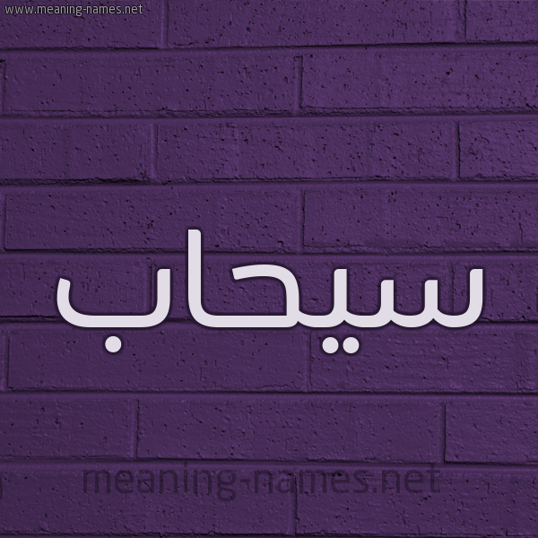 شكل 12 الإسم على الحائط الجداري صورة اسم سيحاب Sehab