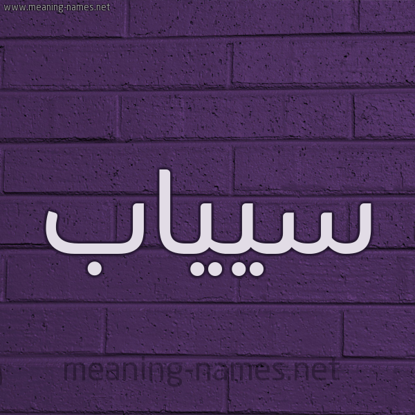 شكل 12 الإسم على الحائط الجداري صورة اسم سيياب Sayyab
