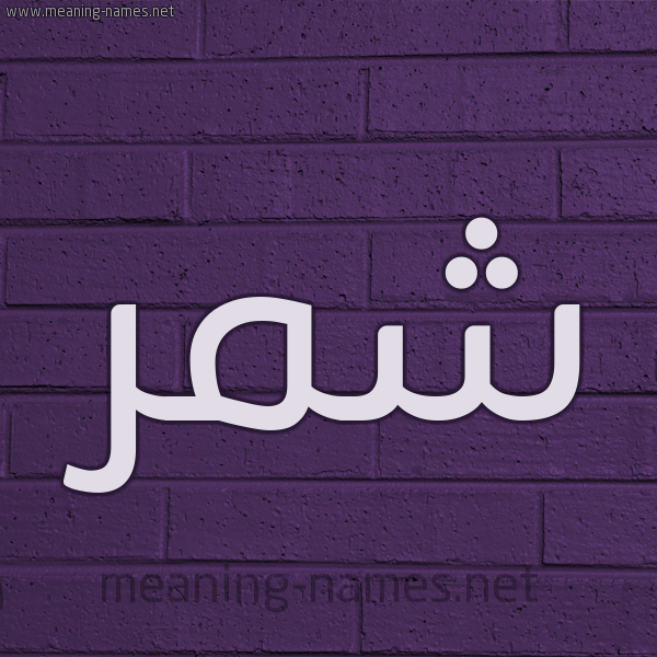 شكل 12 الإسم على الحائط الجداري صورة اسم شَمَّر SHAMAR شكل 12 الإسم على الحائط الجداري صورة اسم شَمَّر SHAMAR