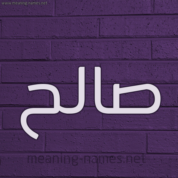 شكل 12 الإسم على الحائط الجداري صورة اسم صالح Saleh