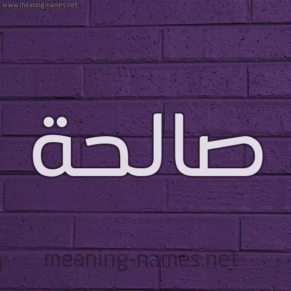 شكل 12 الإسم على الحائط الجداري صورة اسم صالحة Salha
