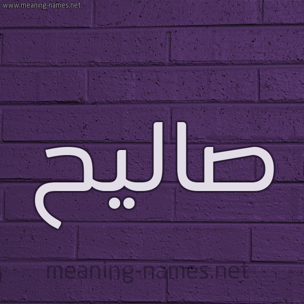 شكل 12 الإسم على الحائط الجداري صورة اسم صاليح Saleh