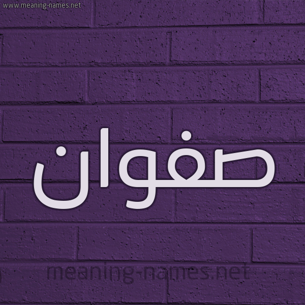 شكل 12 الإسم على الحائط الجداري صورة اسم صفوان Sfwan