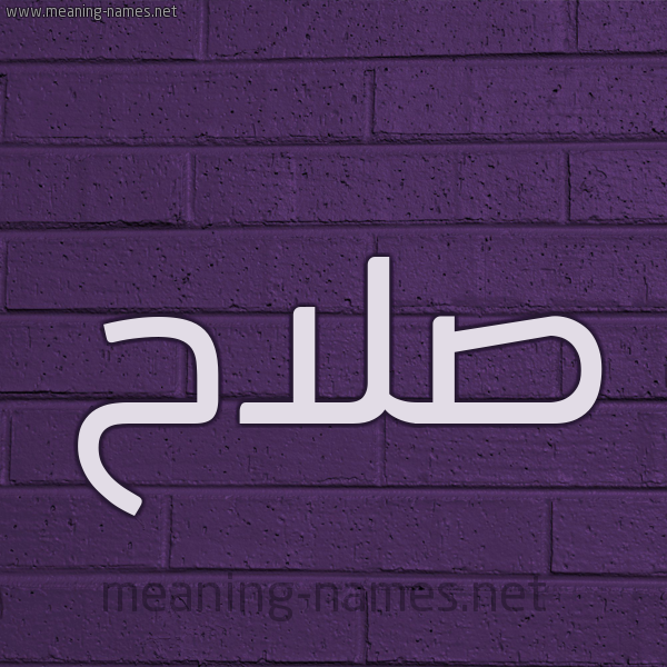 شكل 12 الإسم على الحائط الجداري صورة اسم صلاح Salah