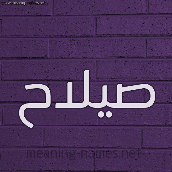شكل 12 الإسم على الحائط الجداري صورة اسم صيلاح Salah