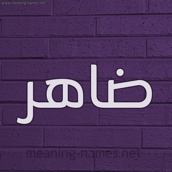 شكل 12 الإسم على الحائط الجداري صورة اسم ضاهر Dahr