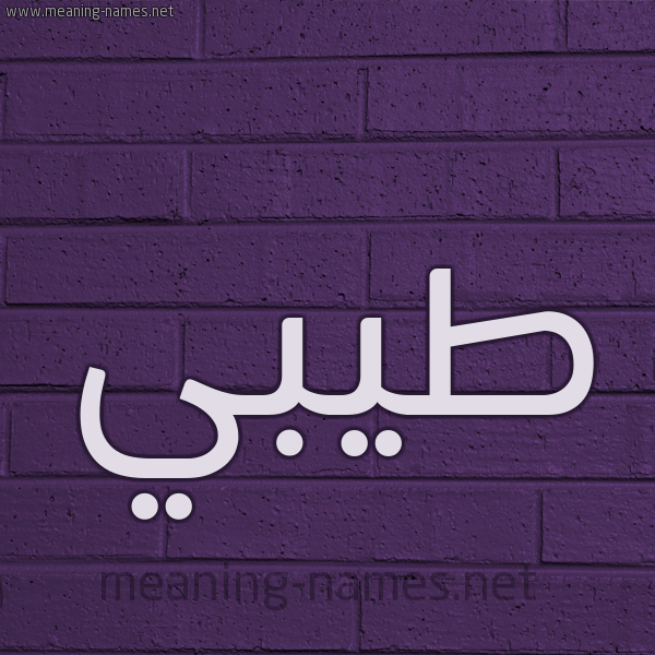 شكل 12 الإسم على الحائط الجداري صورة اسم طيبي Tayeb