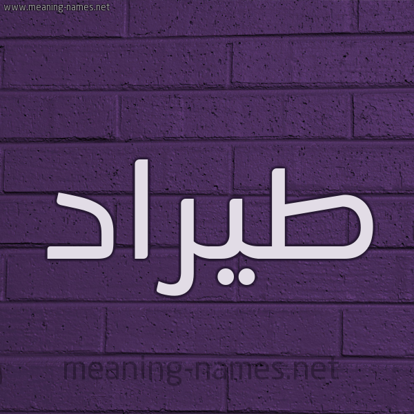 شكل 12 الإسم على الحائط الجداري صورة اسم طيرَّاد Tarrad شكل 12 الإسم على الحائط الجداري صورة اسم طيرَّاد Tarrad