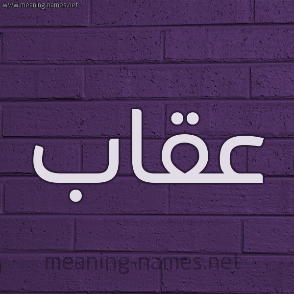 شكل 12 الإسم على الحائط الجداري صورة اسم عقاب Eqab