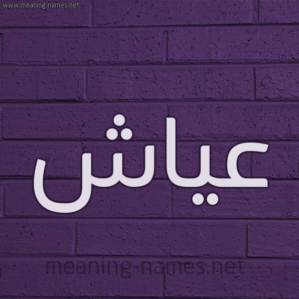 شكل 12 الإسم على الحائط الجداري صورة اسم عياش Ayash