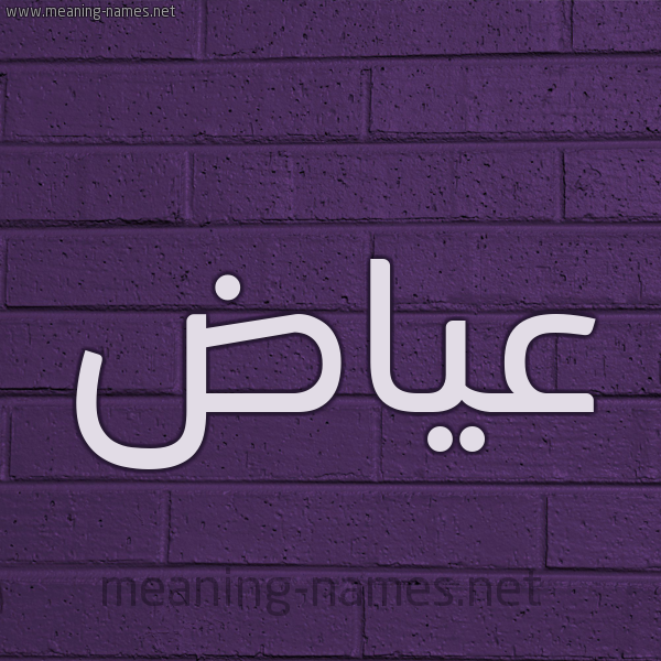 شكل 12 الإسم على الحائط الجداري صورة اسم عياض Ayad