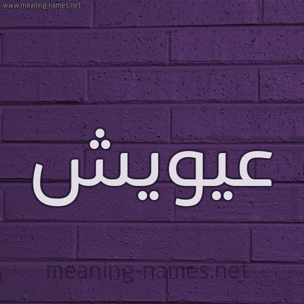 شكل 12 الإسم على الحائط الجداري صورة اسم عيويش Ayouch