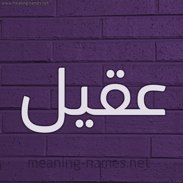 شكل 12 الإسم على الحائط الجداري صورة اسم عَقِيل Aqeel