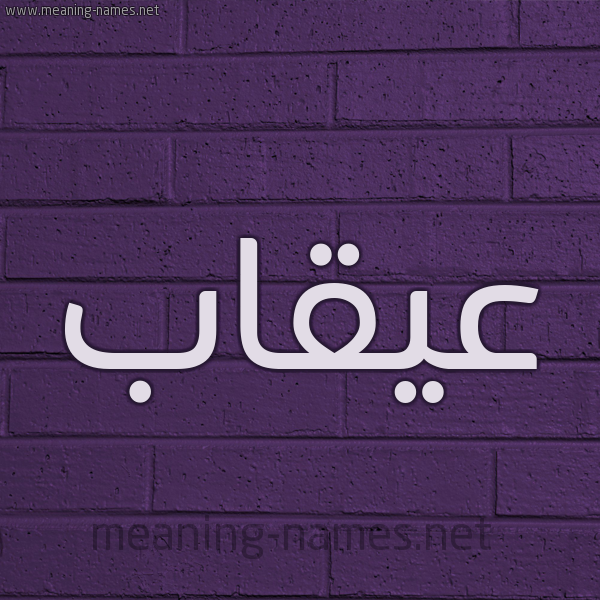 شكل 12 الإسم على الحائط الجداري صورة اسم عُيقاب Oqab