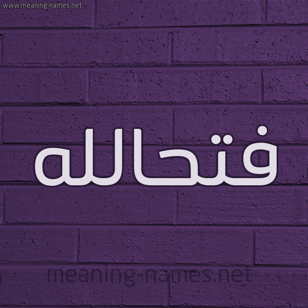 شكل 12 الإسم على الحائط الجداري صورة اسم فتحالله Fthallh