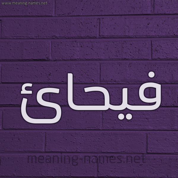شكل 12 الإسم على الحائط الجداري صورة اسم فيحائ Faihaa