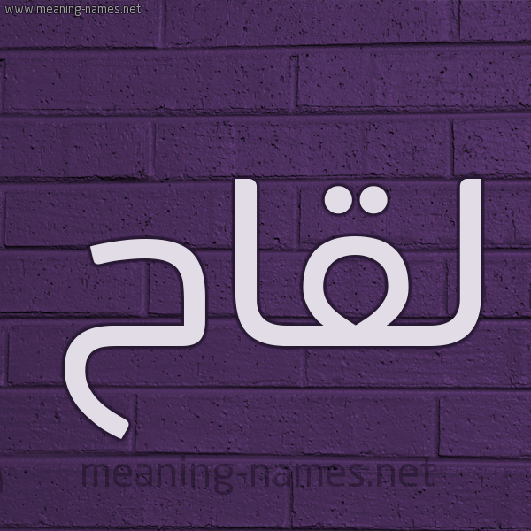 شكل 12 الإسم على الحائط الجداري صورة اسم لقاح Lqah