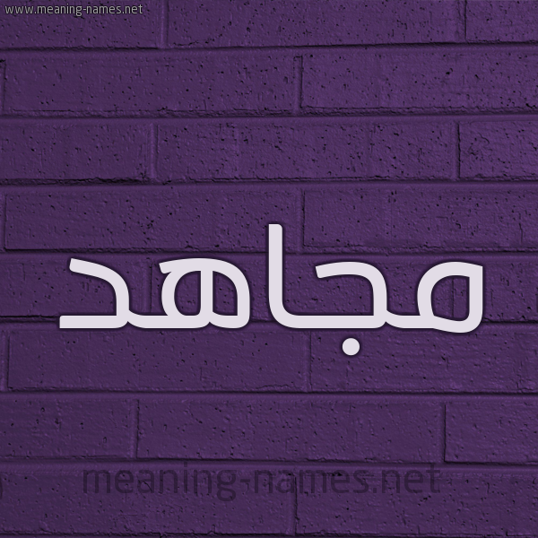 شكل 12 الإسم على الحائط الجداري صورة اسم مجاهد Megahd