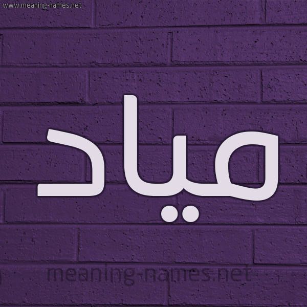شكل 12 الإسم على الحائط الجداري صورة اسم مياد Miad
