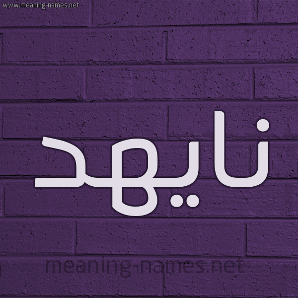 شكل 12 الإسم على الحائط الجداري صورة اسم نايهد Nahid