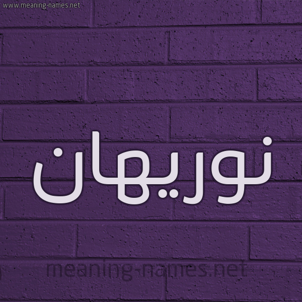 شكل 12 الإسم على الحائط الجداري صورة اسم نوريهان Nourhan