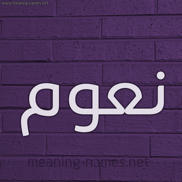 شكل 12 الإسم على الحائط الجداري صورة اسم نَعُّوم NAAOOM شكل 12 الإسم على الحائط الجداري صورة اسم نَعُّوم NAAOOM