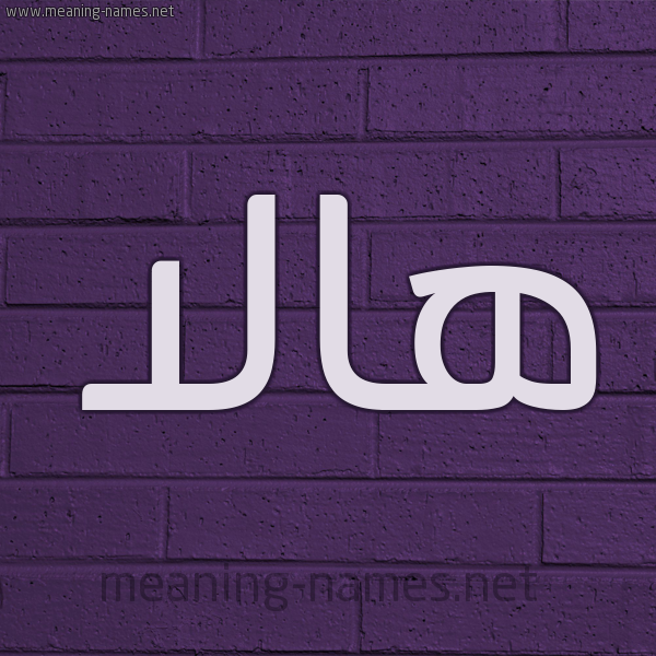 شكل 12 الإسم على الحائط الجداري صورة اسم هالا Hala