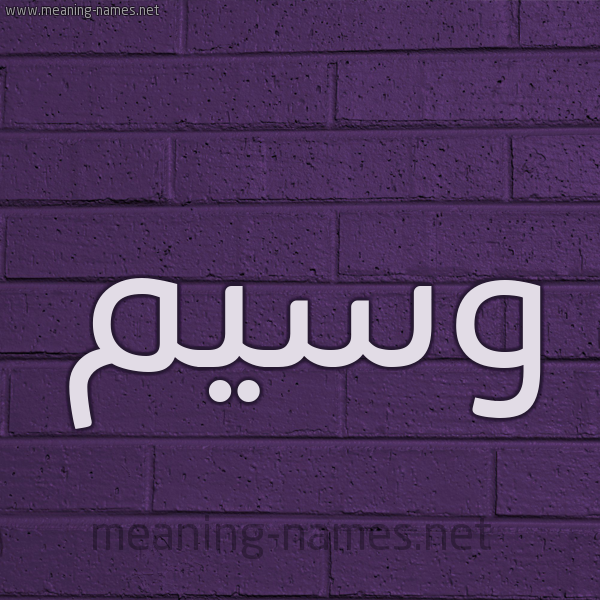 شكل 12 الإسم على الحائط الجداري صورة اسم وسيم Wasem
