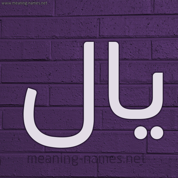 شكل 12 الإسم على الحائط الجداري صورة اسم يال Iyale