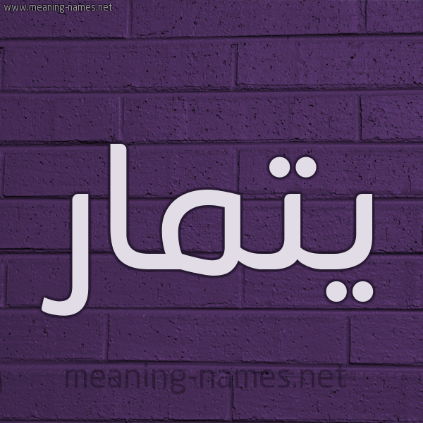 شكل 12 الإسم على الحائط الجداري صورة اسم يتمار Tamar
