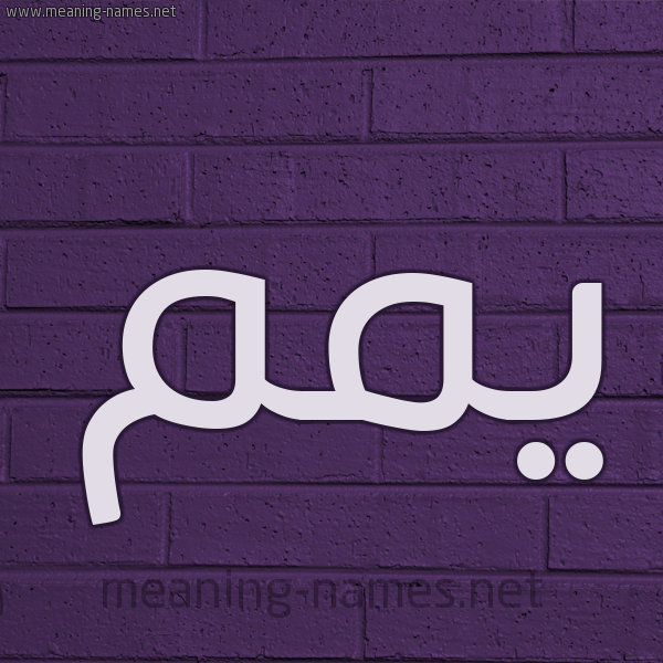 شكل 12 الإسم على الحائط الجداري صورة اسم يّمم Yam