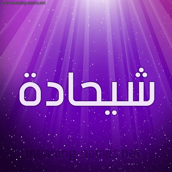 شكل 13 الإسم على خلفية باللون البنفسج والاضاءة والنجوم صورة اسم شيحادة Shehadeh