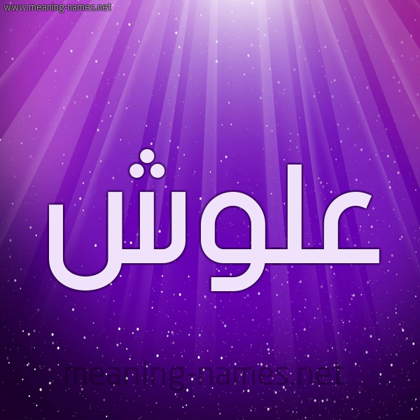 شكل 13 الإسم على خلفية باللون البنفسج والاضاءة والنجوم صورة اسم عَلُّوش AALOOSH شكل 13 الإسم على خلفية باللون البنفسج والاضاءة والنجوم صورة اسم عَلُّوش AALOOSH